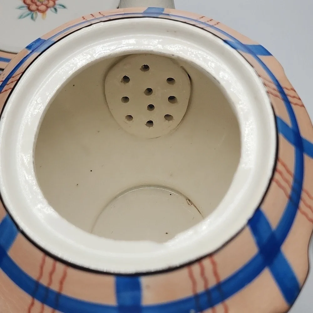 Teapot with Trivet Handpainted Made in Japan  Vintage Collectible